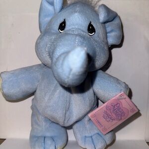 Russ Berrie Blue Plush Stuffed Elephant